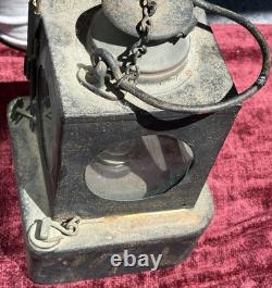 Vtg Lamp MFG & Railway Supplies Ltd LNER Steel Copper Railway Lantern Planlite