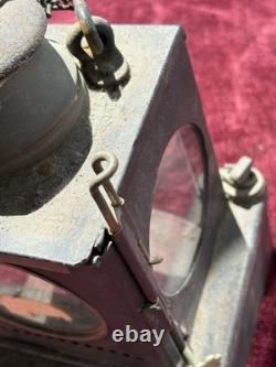 Vtg Lamp MFG & Railway Supplies Ltd LNER Steel Copper Railway Lantern Planlite