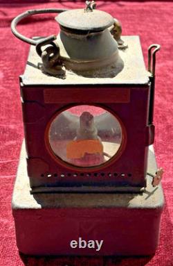 Vtg Lamp MFG & Railway Supplies Ltd LNER Steel Copper Railway Lantern Planlite