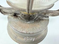 Vtg PRISCO No 0 Hot Blast Lantern Press Steel Kerosene Railroad Barn Lamp