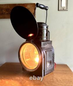 Vtg Peter Gray & Sons Railroad Lantern Lamp Electrified Railroad Lantern