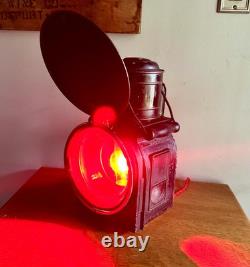 Vtg Peter Gray & Sons Railroad Lantern Lamp Electrified Railroad Lantern