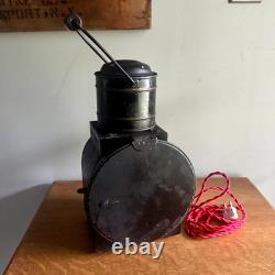 Vtg Peter Gray & Sons Railroad Lantern Lamp Electrified Railroad Lantern