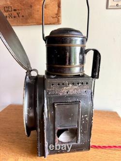 Vtg Peter Gray & Sons Railroad Lantern Lamp Electrified Railroad Lantern
