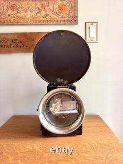 Vtg Peter Gray & Sons Railroad Lantern Lamp Electrified Railroad Lantern