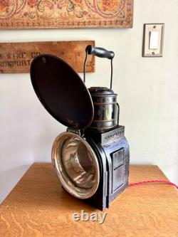 Vtg Peter Gray & Sons Railroad Lantern Lamp Electrified Railroad Lantern