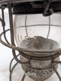 Vtg Railroad Lantern Lamp Antique ADLAKE 250 B&M RR Baltimore & Maryland