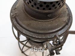 Vtg Railroad Lantern Lamp Antique ADLAKE 250 B&M RR Baltimore & Maryland