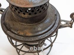 Vtg Railroad Lantern Lamp Antique ADLAKE 250 B&M RR Baltimore & Maryland