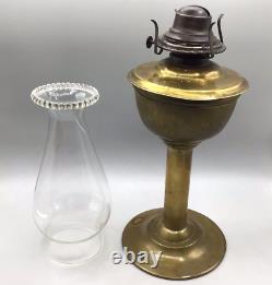 Vtg Railway Station Brass Oil Lamp Railroad Montreal Hlp Ltd