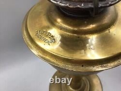 Vtg Railway Station Brass Oil Lamp Railroad Montreal Hlp Ltd