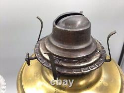 Vtg Railway Station Brass Oil Lamp Railroad Montreal Hlp Ltd