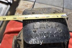 Vtg The Adlake Non-Sweating Railroad Marker Lamp Chicago Sacramento SNRR withLens