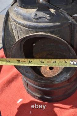 Vtg The Adlake Non-Sweating Railroad Marker Lamp Chicago Sacramento SNRR withLens