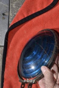 Vtg The Adlake Non-Sweating Railroad Marker Lamp Chicago Sacramento SNRR withLens