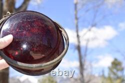 Vtg The Adlake Non-Sweating Railroad Marker Lamp Chicago Sacramento SNRR withLens