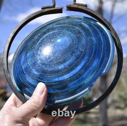 Vtg The Adlake Non-Sweating Railroad Marker Lamp Chicago Sacramento SNRR withLens