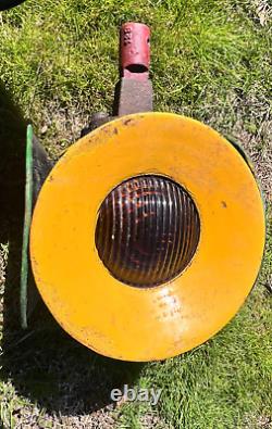 Vtg W. R. R. S. Co. Type 1880 4 Way Railroad Signal Electric Switch Lamp For Post