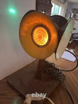 Vtg WRRS Co Type 1870 Electric Railroad Switch Lamp Electrified Tested Works