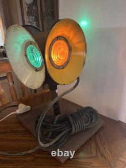 Vtg WRRS Co Type 1870 Electric Railroad Switch Lamp Electrified Tested Works