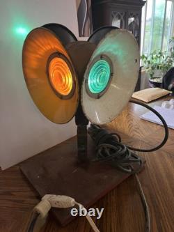 Vtg WRRS Co Type 1870 Electric Railroad Switch Lamp Electrified Tested Works