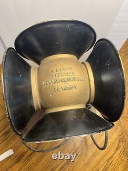 Vtg WRRS Co Type 1870 Electric Railroad Switch Lamp Electrified Tested Works