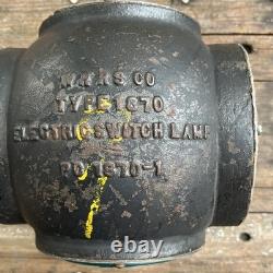 Vtg WRRS Co Type 1870 Railroad Switch Lamp PC 1 Top Cover Globe Cast Iron