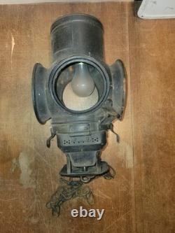 Vtg antique Adlake Non-Sweating Lamp Chicago 4 Way Switch Railroad Lantern Body