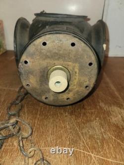 Vtg antique Adlake Non-Sweating Lamp Chicago 4 Way Switch Railroad Lantern Body