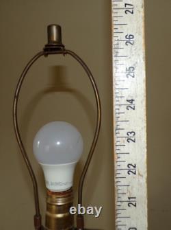 Vtg working ADLAKE CHICAGO Railroad Lamp electrical conversion Table Lamp 2 of 2