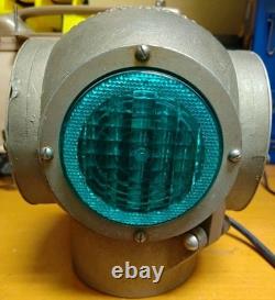 W. R. R. S Co. Antique Railroad Electric Switch Lamp Light 4 Lens Lantern Type 1870