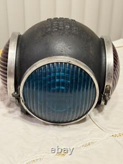 W. R. R. S Co. Antique Railroad Electric Switch Lamp Light 4 Lens Lantern Type 1880