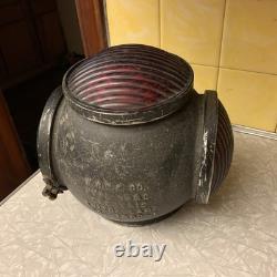 W. R. R. S Co. Antique Railroad Electric Switch Lamp Light 4 Lens Lantern Type 1880