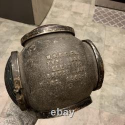 W. R. R. S Co. Antique Railroad Electric Switch Lamp Light 4 Lens Lantern Type 1880
