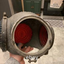 W. R. R. S Co. Antique Railroad Electric Switch Lamp Light 4 Lens Lantern Type 1880