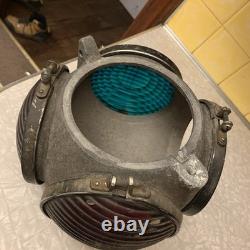 W. R. R. S Co. Antique Railroad Electric Switch Lamp Light 4 Lens Lantern Type 1880