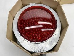 WC Hayes Train Crossing Light Railroad Red Signal 12 LED with Backing + Hood New