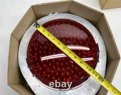 WC Hayes Train Crossing Light Railroad Red Signal 12 LED with Backing + Hood New