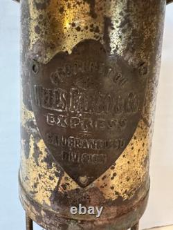 WELLS FARGO By E Thomas & Williams Cambrian Brass Miner's Lantern Lamp Wales GB
