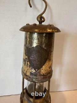 WELLS FARGO By E Thomas & Williams Cambrian Brass Miner's Lantern Lamp Wales GB