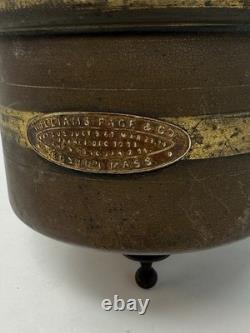 WILLIAMS PAGE & CO. Railroad Passenger Car Wall Oil Lamp Boston Mass. 1874 WOW