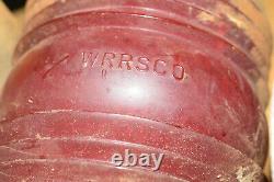 WRRSCO'15853' Railroad Road Crossing Gate Boom Lamp Light Western RR Supply Co