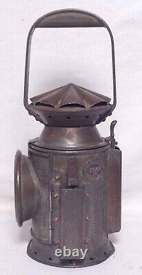 WW2 Railway Shunters/Guards 3 colour oil lamp -unused/surplus 1945 Broad Arrow