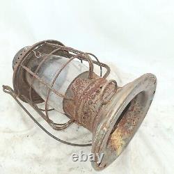 WWI Lantern KEYSTONEWARE NAVY Ship DECK Oil Lamp Original Railroad