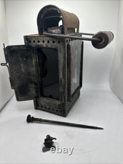 WWII Wupperdal German Railroad Signal Light Hand Lantern Train Railway Helmholtz