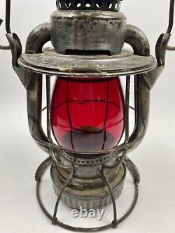 Western Maryland Railroad Lantern Dietz Vesta with Red Etched Globe