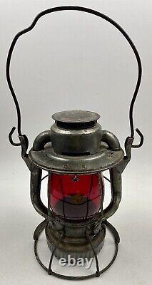 Western Maryland Railroad Lantern Dietz Vesta with Red Etched Globe