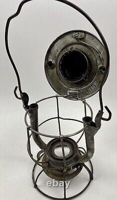 Western Maryland Railroad Lantern Dietz Vesta with Red Etched Globe