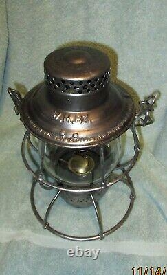 Wmry Western Maryland Railroad Lantern Tall Globe