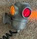 Working ADLAKE Railroad Train Caboose Lamp 4Way Signal Lantern Orange & Red RARE